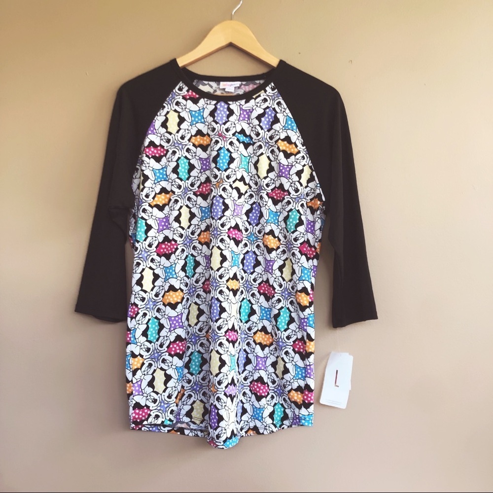 NEW • Lularoe x Disney • Randy Minnie Mouse Tee L